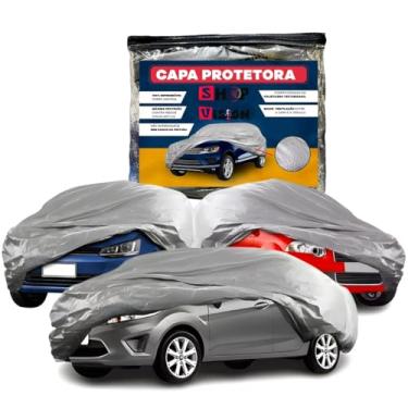 Imagem de Capa de Cobrir Carro Protetora 100% Impermeável Proteção Chuva Sol Poeira Anti-uv (Fox)