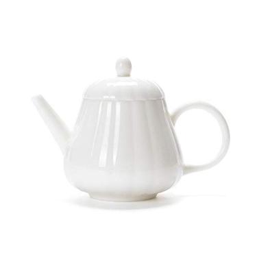 Imagem de Chaleira de cerâmica requintada Dehua Bule de chá de porcelana branca China Conjunto de chá Kung Fu de cerâmica branca banha de porco bule de chá de porcelana branca 200 ml
