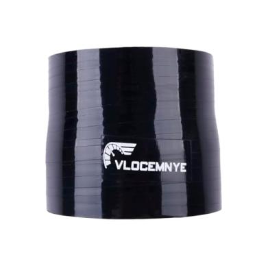 Imagem de VLOCEMNYE Mangueira de acoplador reto de silicone, ID 76 mm-80 mm, comprimento 76 mm, acoplador de tubulação de admissão de 4 camadas (5,4 mm), mangueira hidráulica industrial/turbo/intercooler reforçado, preto
