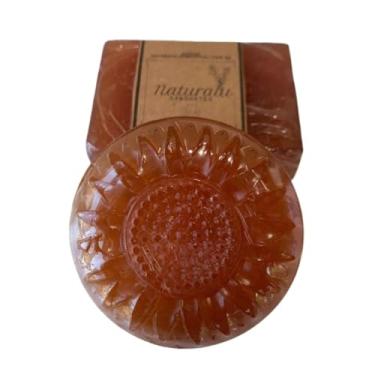 Imagem de Sabonete Artesanal Açafrão - Redutor de Pelos, Combate Oleosidade - Rosto/Corpo (100g)