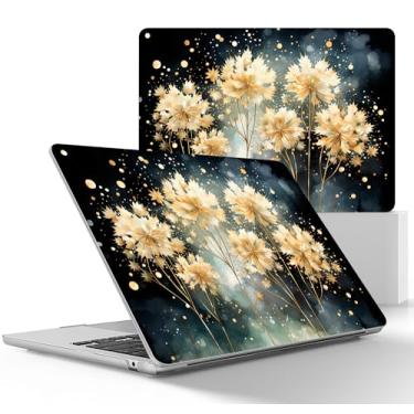 Imagem de May Chen Compatível com M3 MacBook Air 13,5 polegadas 2024 2023 2022 A3113 A2681 M2 Chip, capa rígida de superfície MacBook Air 13,6 polegadas com tela de retina líquida para Touch ID, Fireworks P320