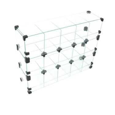 Imagem de Baleiro Expositor Preto de Vidro - 0,60 x 0,45 x 0,15m