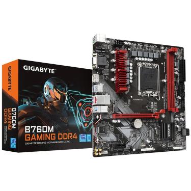 Imagem de Placa Mãe Gigabyte B760M Gaming LGA 1700 B760 mATX DDR4
