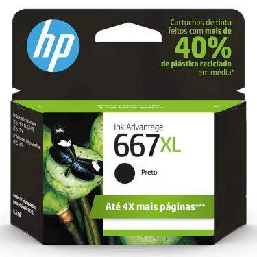 Imagem de Cartucho de Tinta HP 667 XL Advantage 3YM81AB - Preto 