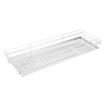 Imagem de Escorredor de louça versátil Masutti Copat para armário ou bancada com bandeja de inox 304L