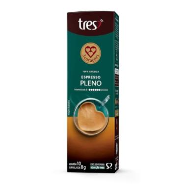 Imagem de Capsula de Café Espresso Pleno TRES 3 Corações 10 unid