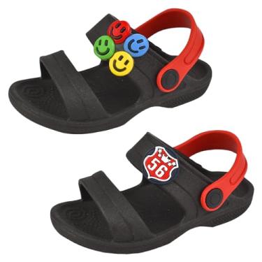 Imagem de KIT Com 2 Pares Babuche Infantil Sandália Chinelo Leve Menina Menino (01VERMELHO 04VERMELHO, BR, Criança de 1 a 3 anos, Numérico, 21)