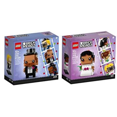 Imagem de Lego Conjunto Brickheadz Bride 40383 & Groom 40384 (escolha o conjunto de c njuge) (Noiva e noivo)