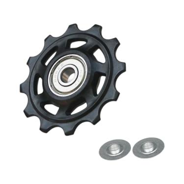 Imagem de rockible Rolo guia de polia do desviador traseiro, roda de montanha, bicicletas de estrada, unidade estável, confiável, leve e resistente , 12T