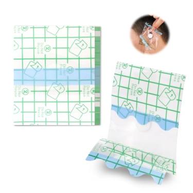 Imagem de 150 peças de capas de ouvido à prova d'água, adesivos de ouvido de água de algodão premium adesivos de chuveiro artigos de natação protetores de ouvido apenas para crianças e bebês (transparente,