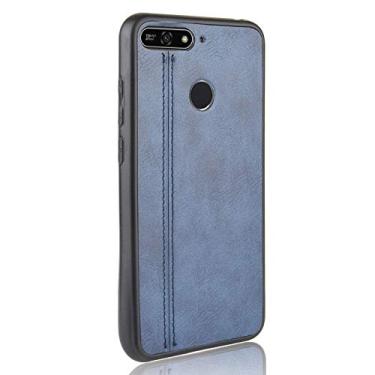 Imagem de Capa para celular Huawei Honor 7A Pro Capa protetora robusta 360° protege seu telefone capa de couro liso para Huawei Honor 7A Pro