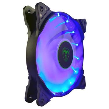 Imagem de Cooler Fan 120mm 12cm Led Azul Gabinete Gamer 1200 Rpm - Vinik