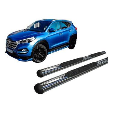 Imagem de Estribo Oval Oblongo Cromado Para Tucson 2017 A 2020 - HOZZ