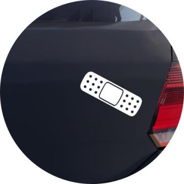 Imagem de Adesivo de Carro Band Aid Curativo - Cor Amarelo - Melhor Adesivo, Bra