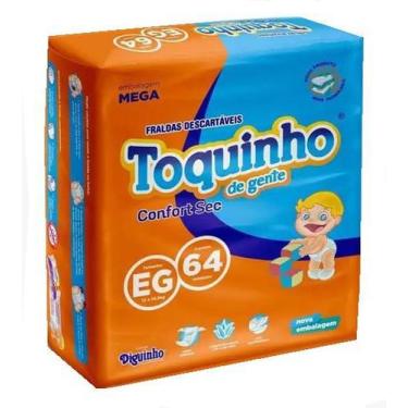 Imagem de Fralda descartável toquinho confort mega eg c/64 de 12 á 14,5kg