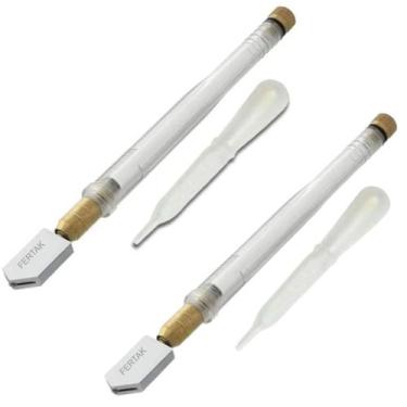 Imagem de Kit 2 Cortador De Vidro Profissional Com Bisnaga Dosadora - Fertak