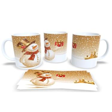 Imagem de Canecas de Porcelana Branca Personalizadas Natal 3 (Mod.57)