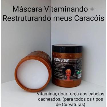 Imagem de kit combo 3 unidades mascara caracois vitaminando e restruturando coif