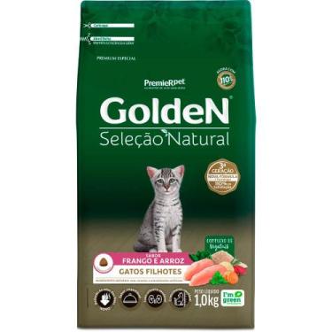 Imagem de Ração Golden Seleção Natural Gatos Filhotes Sabor Frango e Arroz 1 kg 