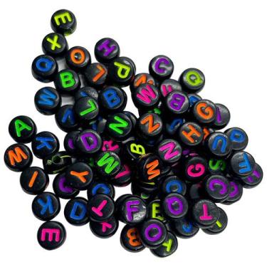 Imagem de Missangas entremeio letras redondas diversos modelos para criar em ger
