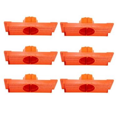 Imagem de Kit 6 Caixa Luz Suporte P/ Laje Octogonal 27, 30cm Plasled