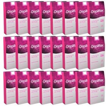 Imagem de Kit 24 Caixas Folhas Prontas Depilatórias Design De Sobrancelhas Profi