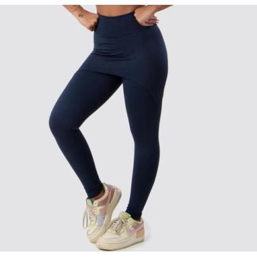 Imagem de Calça Legging Suplex Saia Tapa Bumbum Cintura Alta Fitness - JAVA MODA
