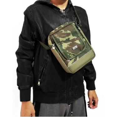 Imagem de Shoulder Bag Masculina Bolsa Transversal Original Camuflado Cotidiano 
