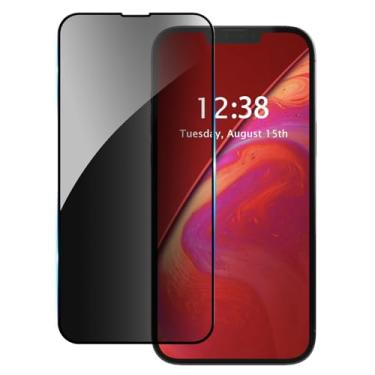 Imagem de AKABEILA [1 pacote com protetor de tela de privacidade para Samsung Galaxy A06 vidro de privacidade, cobertura total, antiespião, película protetora de vidro temperado, antiarranhões, preto e 1