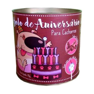Imagem de Bolo de Aniversário Padaria Pet para Cães Sabor Chocolate 70g
