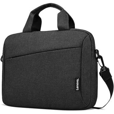 Imagem de Lenovo Bolsa de ombro para laptop T210, serve para laptop ou tablet de até 12 polegadas, design elegante, tecido durável e repelente de água, GX41K07197, preta