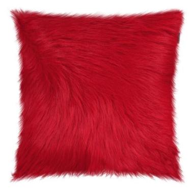 Imagem de Capa de Almofada Pelo Alto Adomes , Vermelho