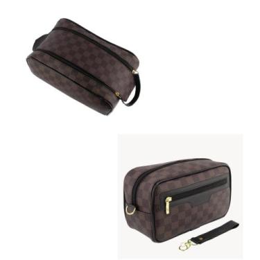 Imagem de Kit Necesserie MARROM XADREZ - Suélen Olivério Acessórios