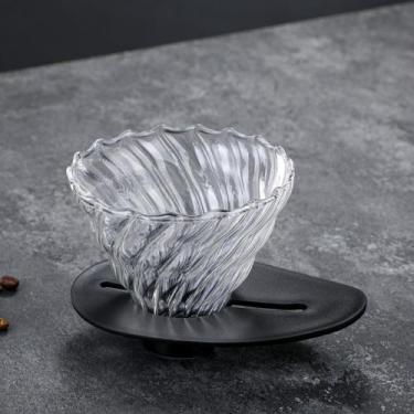 Imagem de Coador Suporte P/ Filtro De Café Tipo Hario V01 Vidro Novo - RALEO