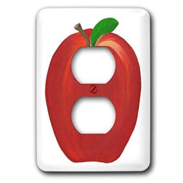 Imagem de 3dRose lsp_13559_6 Capa de tomada vermelha Apple 2