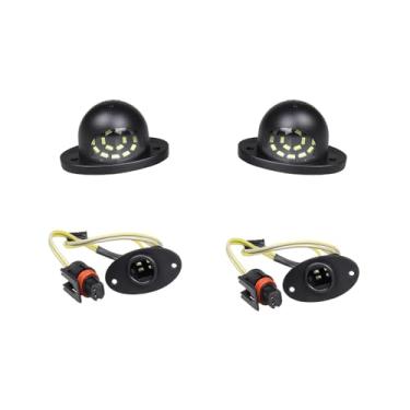 Imagem de FACAILAHA Luzes LED para placa de licença com plugues de chicote de fiação de soquete compatíveis com Dodge Ram 1500 2500 3500 Pickup