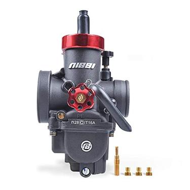 Imagem de NIBBI Carburador de motocicleta 100CC ~ 250CC Carburador 24 mm 26 mm 28 mm com jatos de carburador adequado para YAMAHA KAWASAKI SUZUKI Apollo Dirt Bike Mini Bike SSR TTR KYMCO SYM TAOTAO GY6 Scooter Moped (28 mm)