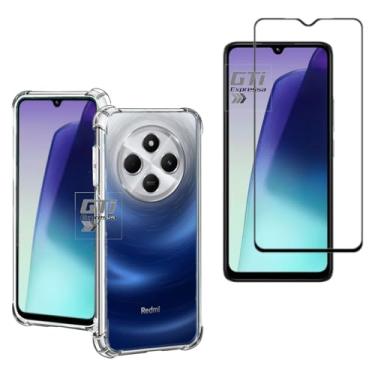 Imagem de Kit Capa Capinha Anti Impacto + Película de Vidro 3D 9D Compatível Com Xiaomi Redmi 14C