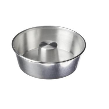 Imagem de Forma Assadeira Tabuleiro Redondo Cone Canudo Alumínio Polido Grosso I