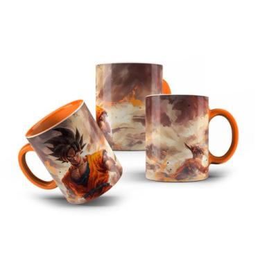 Imagem de Caneca de Porcelana Dragon Ball Goku Kakaroto Super Sayajin - LaVince