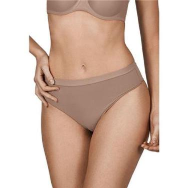 Imagem de Calcinha Demillus 26826 Pele De Seda Plus Size Poliamida, Bege rosado,