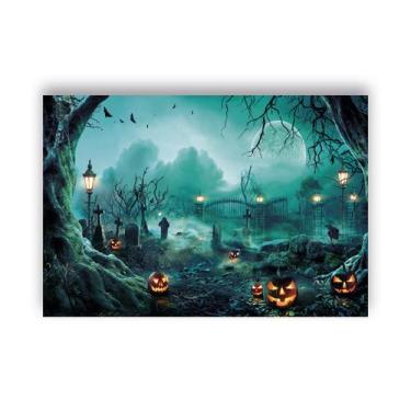 Imagem de Fundo Fotográfico 2,20 x 1,50 - Noite de Halloween Assustador 032 - Vi