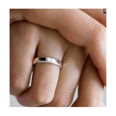 Imagem de Alianças Namoro e Compromisso 2 mm prata 950 de lei Unidade