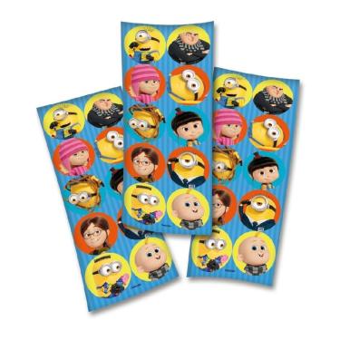 Imagem de Adesivo Decorativo Meu Malvado Favorito 4 - 3 Cartelas x 10 Adesivos