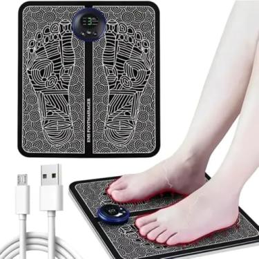 Imagem de Massageador de Pé EMS Elétrico Recarregável USB Estimulador Muscular para Remodelar as Pernas e Melhorar a Circulação