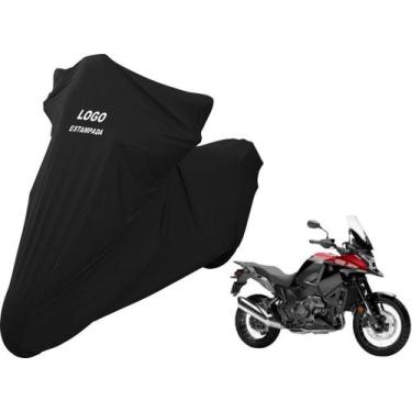 Imagem de Capa Tecido Lycra Moto Honda VRF 1200X  Alta Durabilidade - Mz, Preta