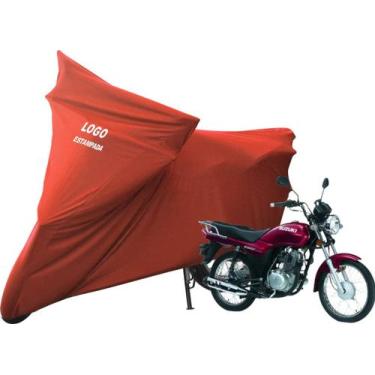 Imagem de Capa Para Proteger Moto Suzuki GS 120 Com Logo - Mz, Vermelha