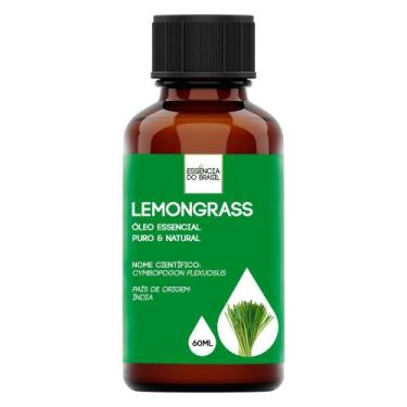Imagem de Óleo Essencial Lemongrass 60ml - Puro E Natural - Essência do Brasil