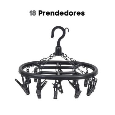 Imagem de Varal Oval Com 18 Prendedores P/ Calcinha Cueca e Meias - N.variedades