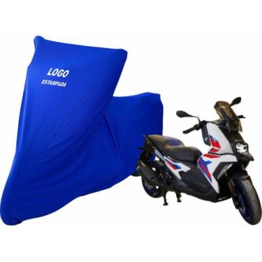 Imagem de Capa Para Moto Bmw C 400 X De Tedico Helanca Lycra - Mz, Azul